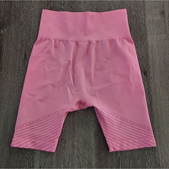 Women's High-Rise Seamless Biking Running Yoga  Shorts- JoyLab Pink Small - Picture 4 of 7